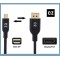 QZ DisplayPort to Mini DisplayPort Cable, Mini DP to DP Cable, DP to Mini DP Cable, Bidirectional
