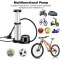 Portable High Pressure Foot Pump With Pressure Gauge For Car & Bike & Inflator Foot Activated Floor Air Pump