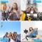 Bluetooth Extendable Selfie Stick Tripod with LED Light Wireless Remote & Tripod Stand for Smartphones