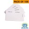 RapidRadio LF 125 KHz ISO 10536 TK4100 Clamshell Thick Plain White RFID Smart Cards - 25 pcs