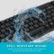 Rapoo X1800S Wireless Keyboard and Mouse, Anti-Fade & Spill-Resistant Keys - (Black)