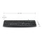 Rapoo Wired USB Keyboard | Laser Carved Keycaps | Spill Resistant (Black)