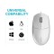 RAPOO 100 Wired USB Mouse, 3 yr Warranty, 1600 DPI Optical Tracking, Ambidextrous PC/Mac/Laptop