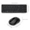 Rapoo X1800Pro 2.4G Wireless Keyboard and Mouse Combo with Spill-Resistant and Multimedia hotkeys Design for Laptops Desktops PC