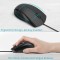 RAPOO Silent Wired Mouse, 1000 DPI 5ft Cord Quiet Button Optical Computer Mouse, Left Right Hand Use for Laptop Chromebook Mac