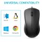 RAPOO Silent Wired Mouse, 1000 DPI 5ft Cord Quiet Button Optical Computer Mouse, Left Right Hand Use for Laptop Chromebook Mac