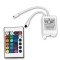 RSCT 24 Key Plastic IR Remote Controller for RGB 3050/3528/5050 SMD LED Light Strip DC 12V LED Strip Light Connector, Jointer and Remote (White) Remote Controls