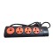 Extension Board with 3 Socket Extension Boards (Black, 1.5 m, with 2 USB Port)