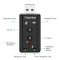 7.1 External USB Sound Card USB to Jack 3.5mm Headphones Audio Adapter Micphone Sound Card for PC Computer