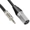SeCro XLR Male to 3.5mm Male Cable - Professional Low Noise Microphone Cable (2 Meters)