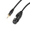 SeCro 3.5mm 1/8 Mini TRS Male to XLR Female Cable for Microphone, Mobile Smartphone, MP3(2 Meter)