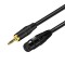 SeCro 3.5mm 1/8 Mini TRS Male to XLR Female Cable for Microphone, Mobile Smartphone, MP3(2 Meter)