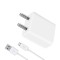 50W PG4 Ultra Fast Charger for iVooMi Me5 Charger Original Adapter Like Mobile Charger | Qualcomm QC 3.0 Quick Charge Adaptive Charger with 1 Meter Micro USB Data Cable (50W, M, White)