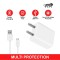 50W PG4 Ultra Fast Charger for iVooMi i1S Charger Original Adapter Like Mobile Charger | Qualcomm QC 3.0 Quick Charge Adaptive Charger with 1 Meter Micro USB Data Cable (50W, M, White)