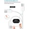40W Ultra Fast Cable W2 for iVooMi ME1 Cable Original Adapter Like Mobile Cable | Qualcomm QC 3.0 Quick Charge Adaptive Cable with 1 Meter Micro USB Data Cable (40W,W2,White)