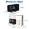 Digital FM Alarm Clock LED Large Display with Snooze Mirror Projection Screen Temperature Detect for Bedroom, Desk