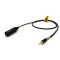 Sonic Plumber Black & Gold 3.5mm (1/8) EP Stereo to XLR Male Cable with Cable Tie (5m / 16.4ft)