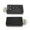 Storin 7.1 Channel USB External Sound Card Audio Adapter with Mic Out (Black)
