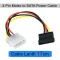 Storite 5 pcs Molex to SATA Cable, 12 Pin SATA to 4 Pin Molex Power Adapter Cable Cord for SATA Hard Drives