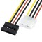 Storite 5 pcs Molex to SATA Cable, 12 Pin SATA to 4 Pin Molex Power Adapter Cable Cord for SATA Hard Drives
