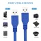 1.5M USB 3.0 Type A Male to Type A Male Cable for Data Transfer, Cooling Pad, Hard Disk Enclosures