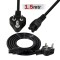 Storite 1.5M Black 3 Pin Laptop Power Cable Universal Replacement for Laptop Charger Adapter Power Cord for Laptop