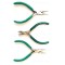 Plier Set, Chain Nose Plier, Round Nose Plier, Side Cutter Plier for Jewellery Making - 3 pcs (Green)