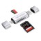 SD Card Reader All-in-1 USB 3.0/USB C/Micro USB | SD, Micro SD, SDHC, Micro SDHC, Micro SDXC with OTG Function