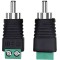 TECH-X RCA/AV Screw Terminal Connector for Speaker Wire, RCA Male Plug Solderless Audio/Video Adapter (6 pcs)