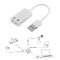 USB 2.0 Male to 3.5 mm Stereo Pin Female Interface Sound Card | 7.1 Virtual Channel Microphone Input Audio Output Cable