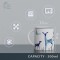 Stag Blue Coffee Mug 4 pcs to Gift to Best Friends, Coffee Mugs, Microwave Safe Ceramic Mugs, (300 ml Each)