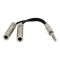 1/4 Jack 6.35mm Male to 2 x 6.5mm 1/4 Y-Splitter Female Cable | Audio Stereo | TV Video & Home Audio