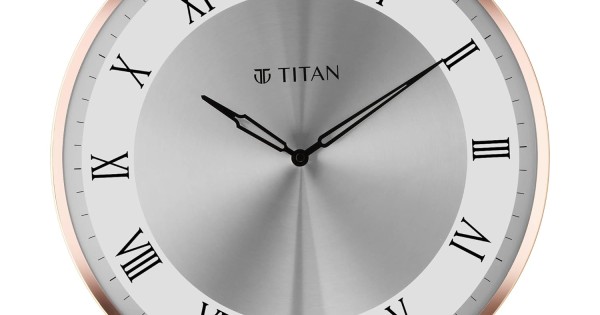 Titan half moon wall clock sale