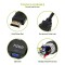 tizum HDMI to VGA/AV Adapter Cable 1080P for Projector, Computer, Laptop, TV, Projectors & TV with Aux Cable