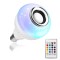 12-Watts LED Smart Light Bulb | Bluetooth 3.0 Speaker Music Bulb RGB | 24 Key Remote Controller for Home, Party Decoration