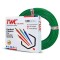 TWC 45 Meter Active Single Core Electrical Wire (Green, 0.75 SQ.MM)| Flame Resistant | PVC wire for Industrial use