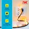 TWC Advance Single Core Electrical Wire 45M Yellow, 1.5 SQ.MM | PVC Copper Cable for Domestic & Industrial use, Fire Proof