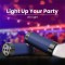 UBON Bluetooth Speaker Audio Bar Wireless Speaker with LED Torch, High Bass & Stereo Sound, Support USB & TF Card, FM Mode, Up to 4 Hours Playtime, Portable Speaker for Travel (GBT-22A-Red-R)