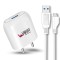 UBON Boost Series Mobile Charger CH-58 2.4 Amp Wall Charger Fast Charging Adapter with Micro USB Cable for Smartphone & Tablets, BIS Certified, Smart Protection for Short Circuit & Overheating- White