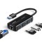 Ugreen 3 Ports USB 3.0 Hub with Network Support | Windows Mac OS X | Linux for Surface Pro, IdeaPaD, MacBook Air/Retina