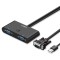 UGREEN 2PORT VGA SWITCHER, Power Cable, 1080 p