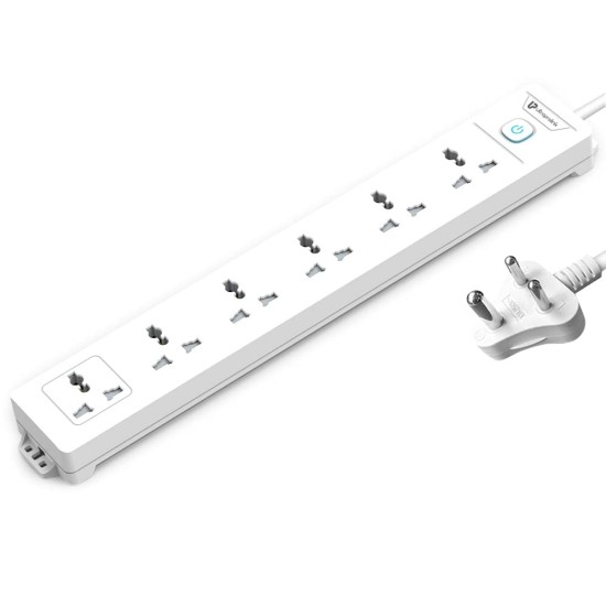 UltraProlink Surge Protector Extension Board | 2500W 4 Universal Sockets, 3 USB Port | 2M Cable | Master Switch - UM1049U