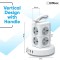 EMBOX Tower Extension Boards with 8 Universal Socket, 3.4A USB Charging Port | Multi Plug 2M Spike Guard Safety Shutter