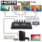 1x4 HDMI Splitter 4 Ports HDMI Splitter 1 in 4 Out | 3D 4K x 2K @30HZ Full HD Support for TVs or Multi Monitor Adapter