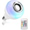 Music Light Bulb | Bluetooth led Light Speaker | Colour Changing Disco Lamp Built-in Audio Speaker & Remote Control