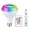 Music Light Bulb | Bluetooth led Light Speaker | Colour Changing Disco Lamp Built-in Audio Speaker & Remote Control
