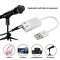 7.1 Channel, USB Sound Card Adapter | USB to 2 Jack of 3.5mm for Voice Recording & Listening on Laptop & Desktop