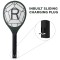 Weird Wolf Mosquito Killer Racquet Bat | Rechargeable Electric Fly Swatter with 2 Pin Plug - 3 Months Warranty