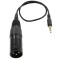 3.5mm Male to XLR Female Stereo Mic Cable Mixer Speaker 35mm