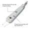 Punchdown Crimping Krone tool | Ratchet Type Impact IO insertion Tool for Junction Box Amp Modules Telephone wire